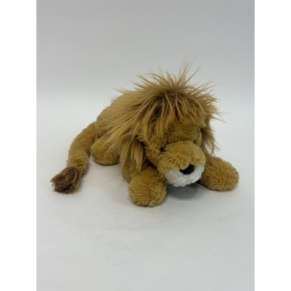 Jellycat "Little Louie Lion" Retired Plush Rare Laying Long Tail Soft
